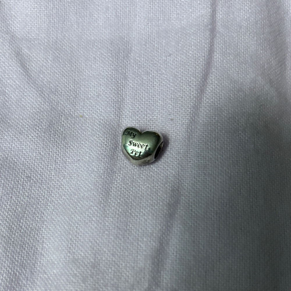 Pandora Silver Heart Charm Bracelet